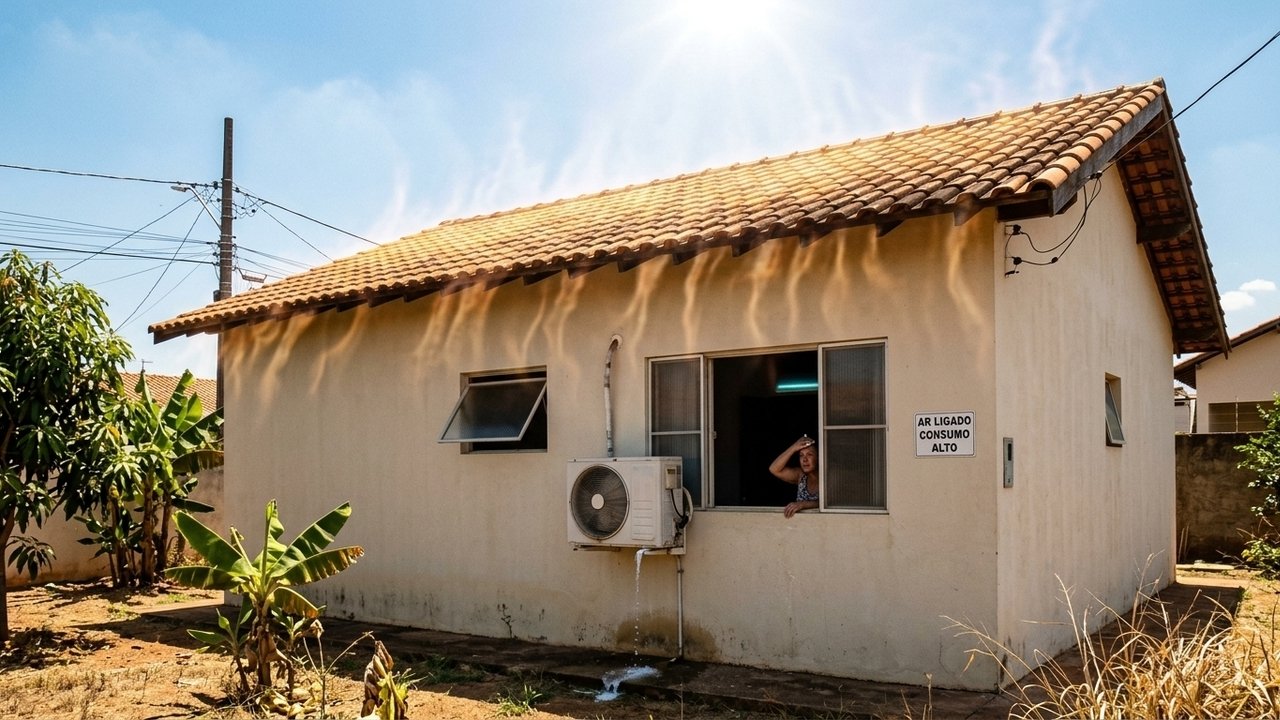 falha na construção que aumenta o calor em casa