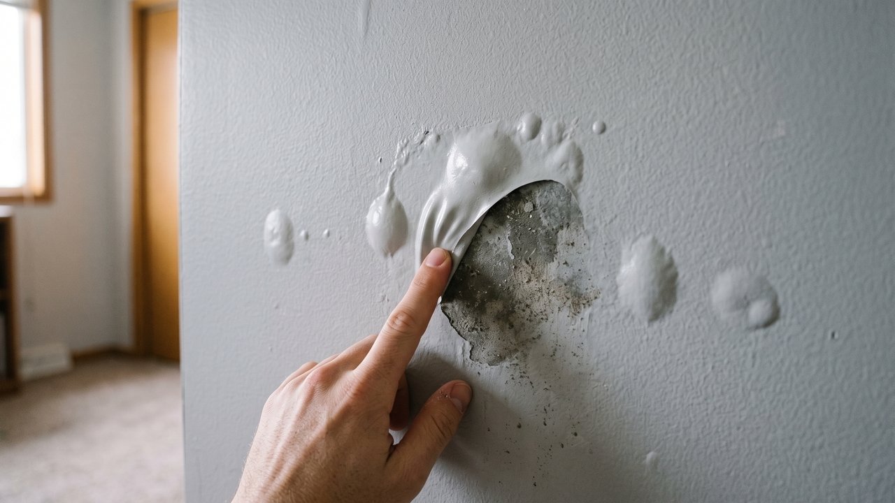 O que faz uma parede recém-pintada começar a criar bolhas