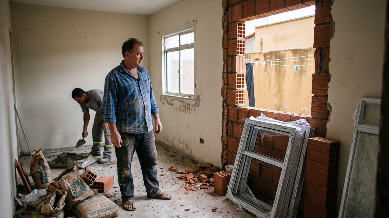 Vizinho aproveita reforma para instalar janela voltada diretamente para o quintal da casa ao lado, a poucos centímetros da divisa; morador exige fechamento da abertura e leva discussão à Justiça por perda de privacidade
