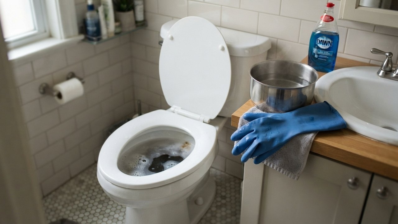 água subindo no vaso