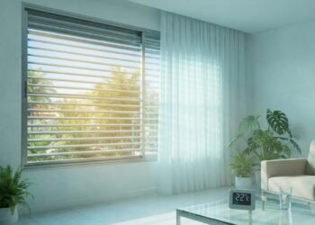Cortinas e persianas ajudam, mas o sombreamento externo pode bloquear o calor antes do vidro