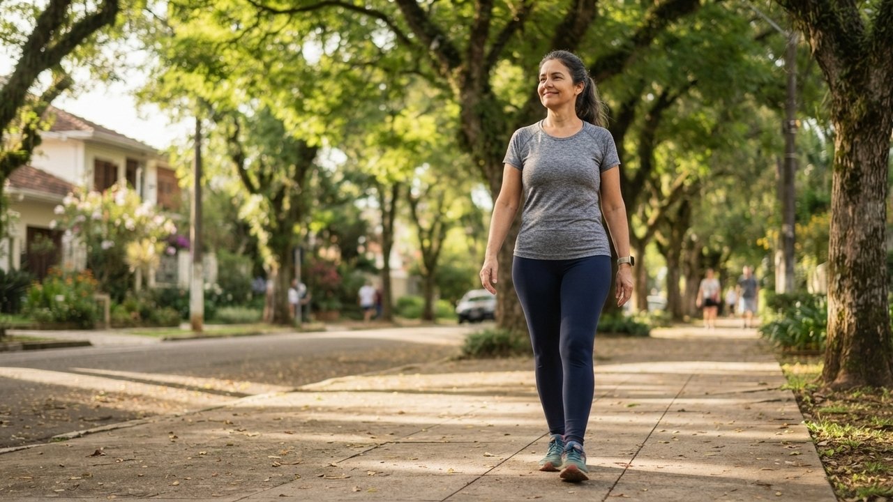 caminhada após as refeições