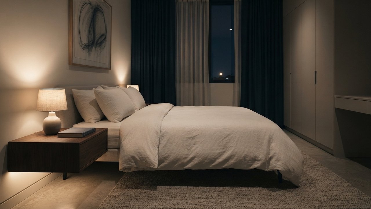 organização do quarto para dormir