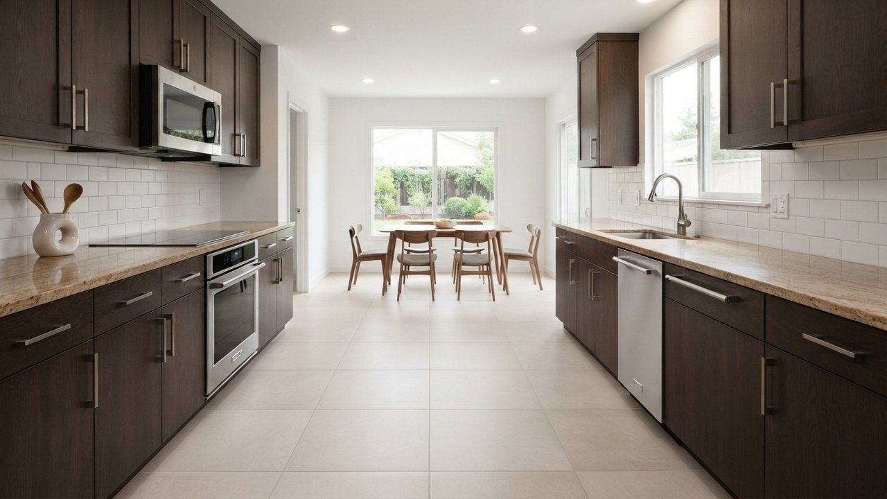 piso de cerâmica para cozinha