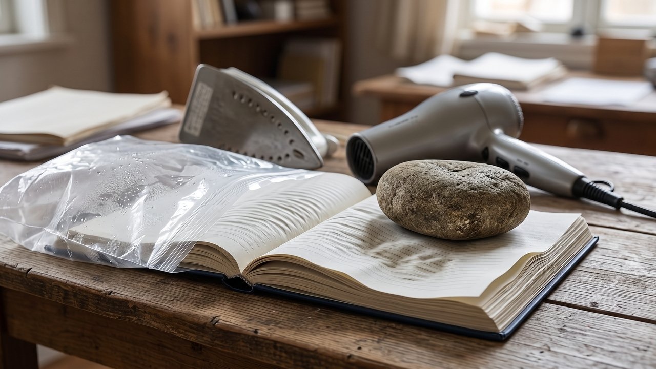 Por que folhas de caderno começam a ondular sem terem sido molhadas