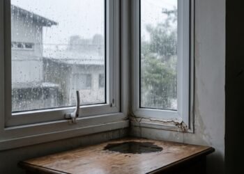 Por que a água da chuva entra pela janela mesmo quando ela está totalmente fechada