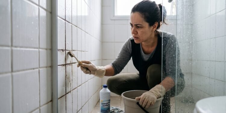 Por que o rejunte do banheiro escurece tão rápido mesmo com limpeza frequente