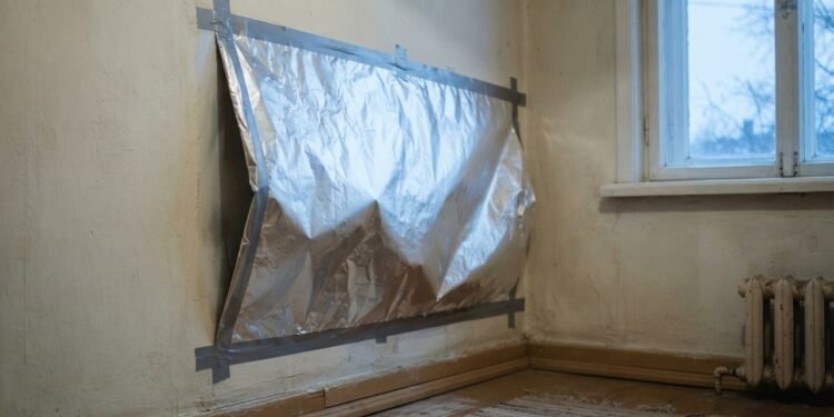 Colar papel alumínio nas paredes da casa: para que serve e por que deve ser feito no inverno