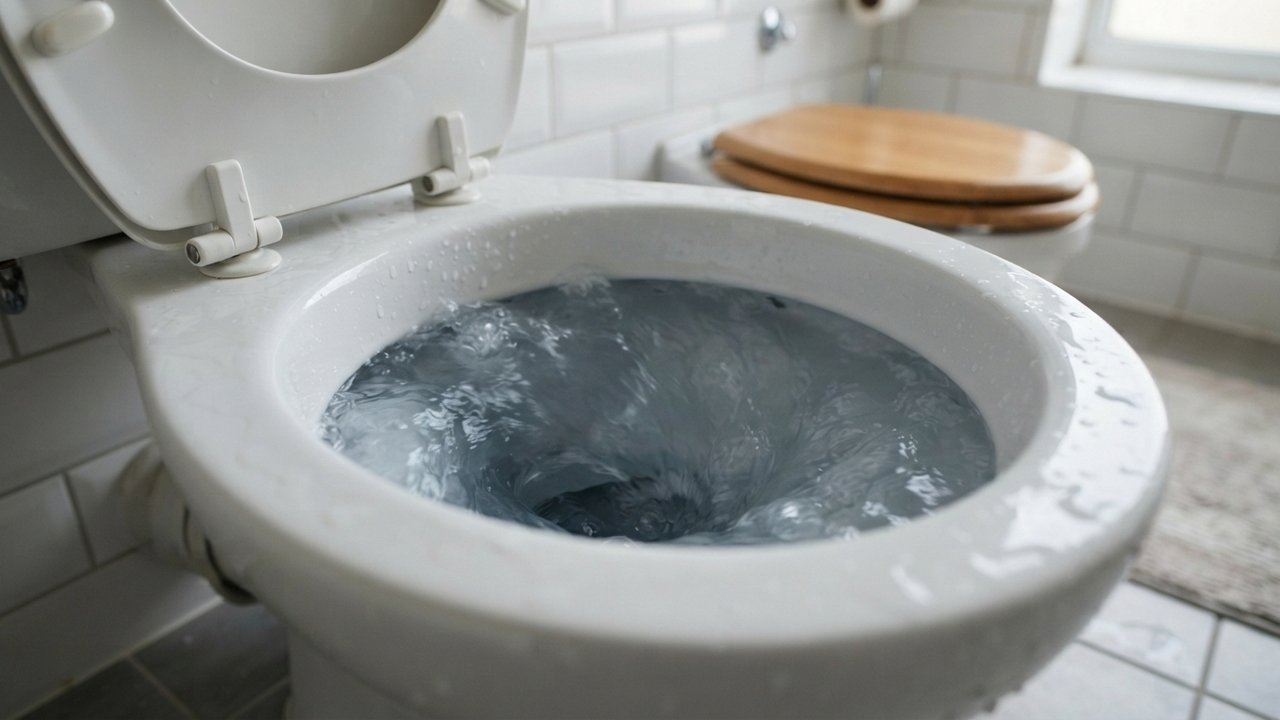 sinais de vaso sanitário entupindo