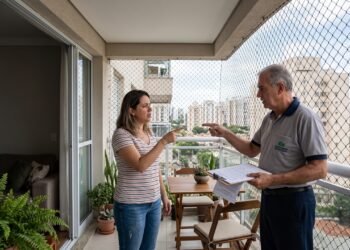 Condomínio contesta instalação de tela de proteção feita por morador na varanda e ameaça aplicar penalidades