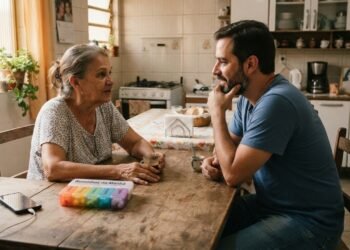 No aniversário de 70 anos da mãe, Marcelo percebeu que sabia quais remédios ela tomava, mas não sabia do que ela tinha medo quando ficava sozinha