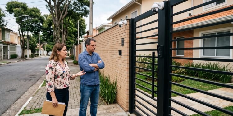 Herdeiro instala portão eletrônico e câmeras em casa avaliada em R$ 500 mil deixada pelo pai, proíbe a entrada dos outros filhos e afirma que o imóvel é seu porque cuidou do pai até a morte; irmãos levam disputa à Justiça