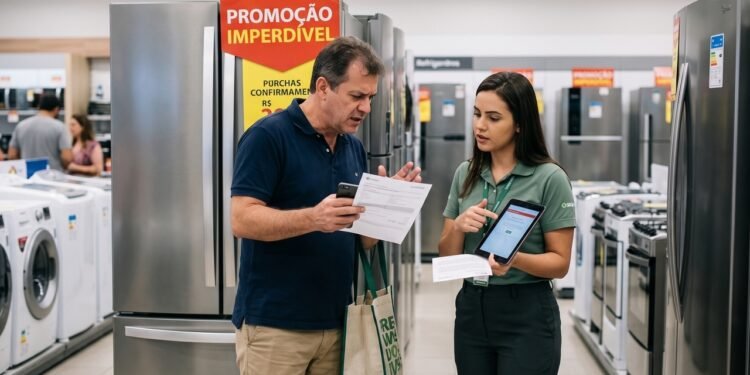 Cliente compra eletrodoméstico em promoção e loja cancela o pedido alegando erro no preço anunciado