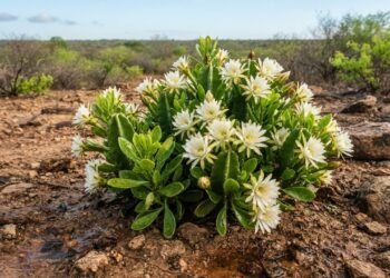 Flor-de-cera mostra como plantas da Caatinga aproveitam a volta da água