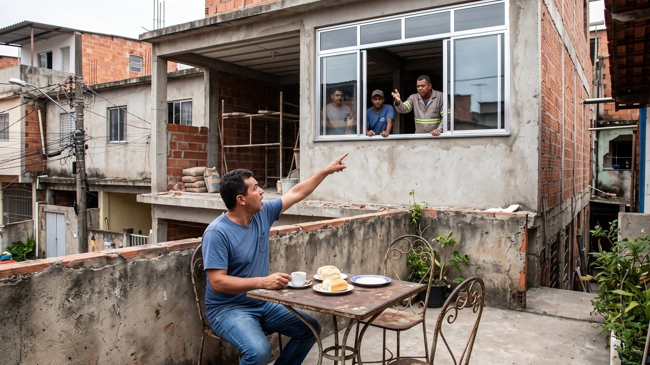 Vizinho aproveita reforma para instalar janela voltada diretamente para o quintal da casa ao lado, a poucos centímetros da divisa; morador exige fechamento da abertura e leva discussão à Justiça por perda de privacidade