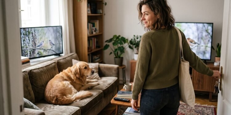 A psicologia afirma que as pessoas que deixam a TV ligada para o cachorro antes de sair de casa não estão sendo bobas — estão fazendo o que as pessoas fazem em todos os relacionamentos afetivos, que é tentar minimizar o impacto da sua ausência.