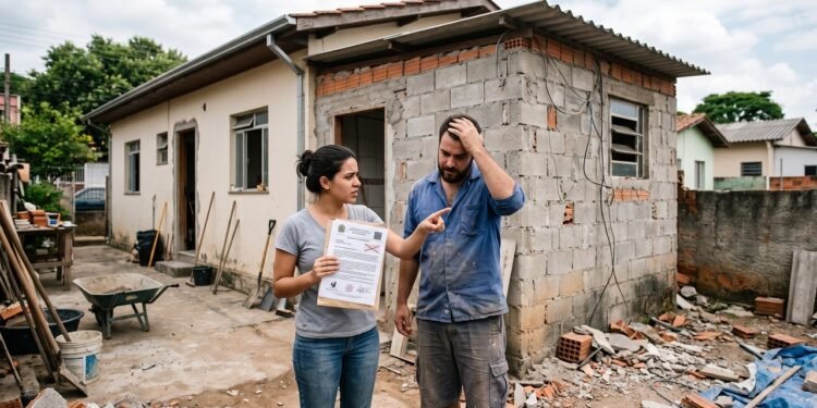 Casal compra casa por R$ 540 mil e, ao iniciar a reforma, descobre que a ampliação dos fundos nunca foi regularizada na prefeitura
