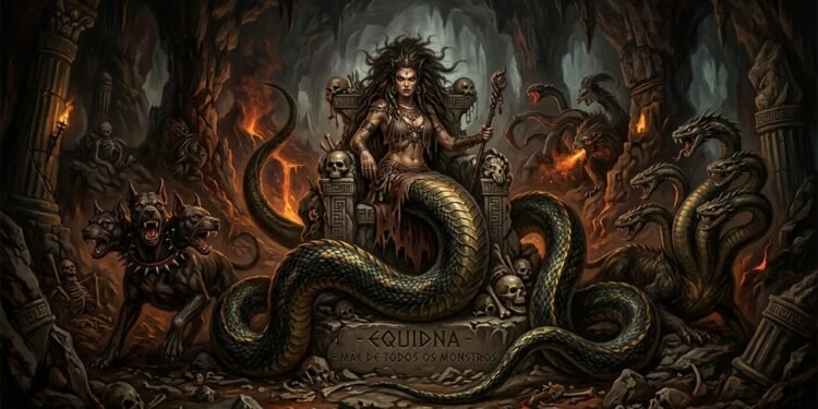 Ela tinha rosto de mulher e corpo de serpente: a criatura que até os heróis evitavam enfrentar