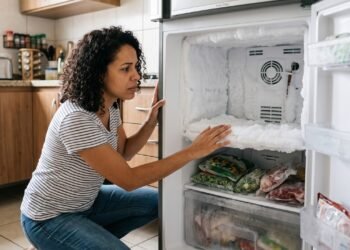 Meu freezer começou a criar uma camada grossa de gelo, mesmo sendo frost free: o gelo não aparecia ali por acaso