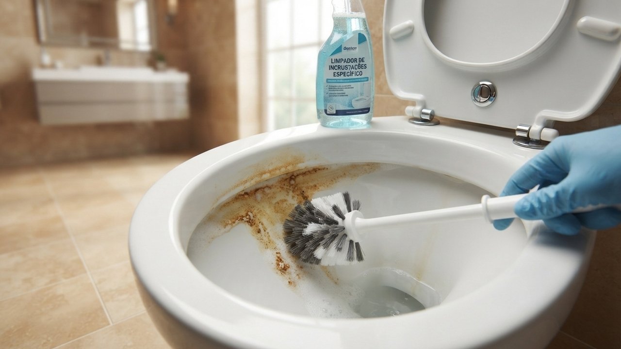 manchas amarelas no vaso sanitário