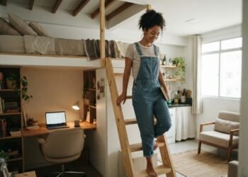Cama suspensa libera espaço no quarto pequeno e amplia possibilidades de decoração e conforto, apontam especialistas em design de interiores