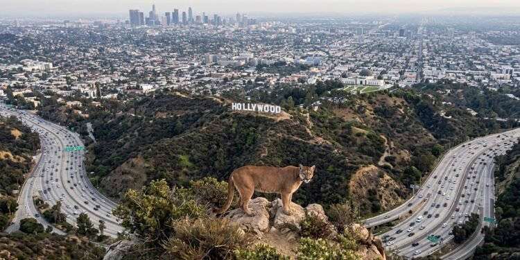 O pequeno território de P-22 revela o impacto das rodovias sobre os pumas