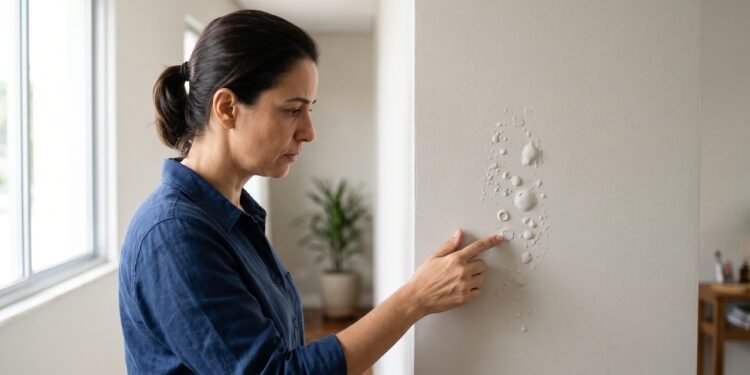 O que faz uma parede recém-pintada começar a criar bolhas