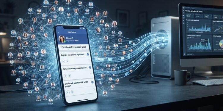 Quiz de personalidade nas redes sociais expõe brecha de privacidade: pesquisadores revelam como respostas simples podem liberar dados pessoais de amigos, permitindo o acesso a informações sensíveis sem perceberem ou autorizar nada