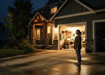 As luzes da garagem devem ficar acesas a noite toda? O que especialistas recomendam