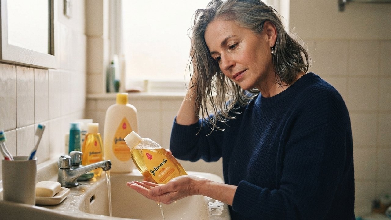 Shampoo infantil no cabelo adulto: por que algumas mulheres 50+ estão trocando produtos sofisticados pelo Johnson’s Baby, e o que considerar antes de aderir a essa troca na rotina.