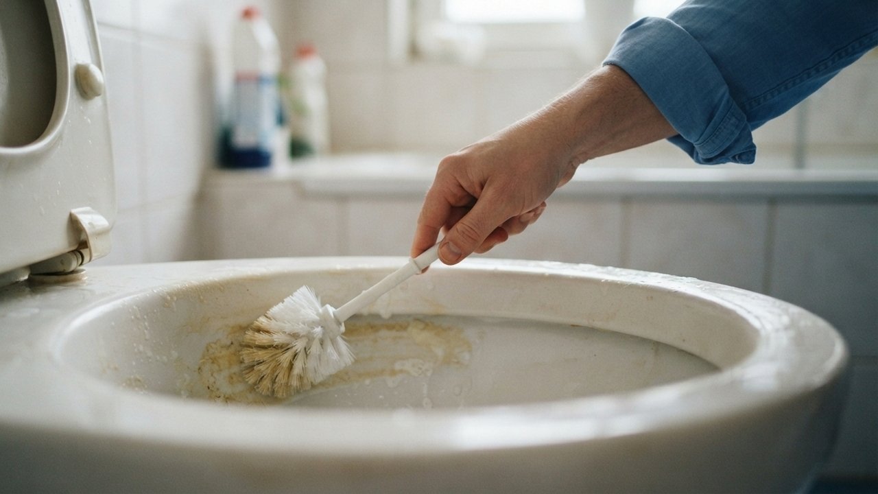 manchas amarelas no vaso sanitário