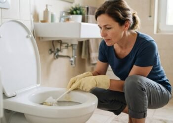 Como remover manchas amarelas teimosas de um vaso sanitário