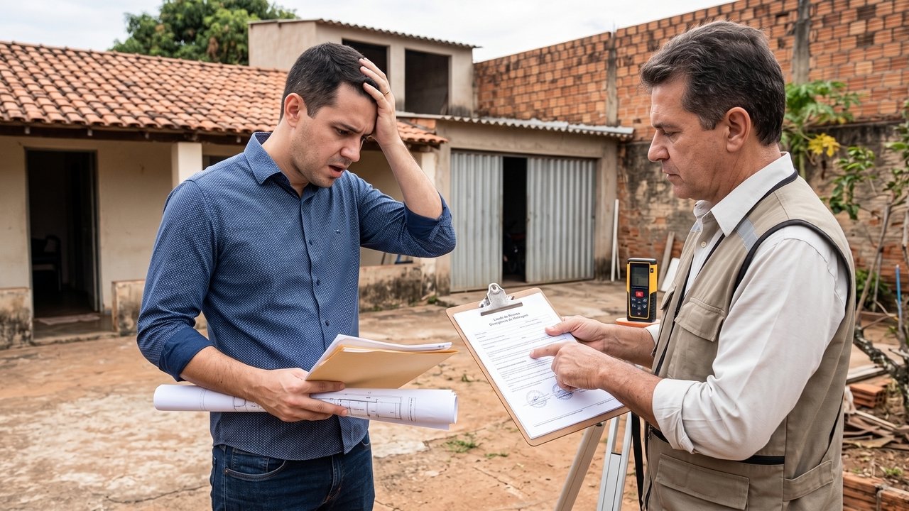Ao tentar financiar uma construção, homem descobre que imóvel herdado pela família possui divergência entre matrícula e área construída