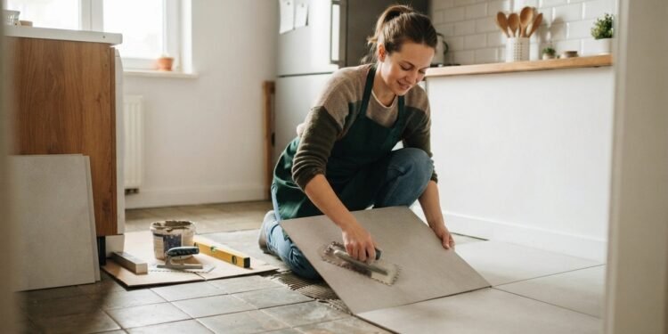 Chão de cerâmica na cozinha: arquitetos explicam por que essa tendência minimalista permite reformar o apartamento inteiro em somente um dia