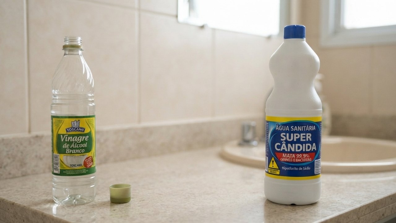 vinagre no vaso sanitário