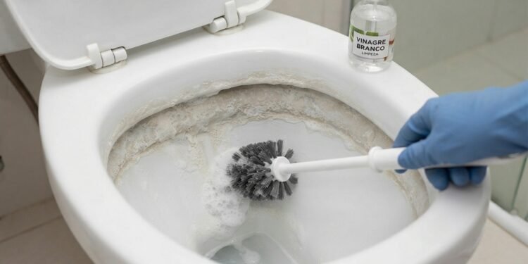 Vinagre realmente funciona como limpador de vaso sanitário? Especialistas explicam