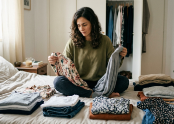 Marina tirou tudo do guarda-roupa num sábado de manhã e descobriu qual era o verdadeiro motivo de nunca achar uma combinação certa