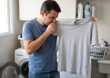 As camisetas começaram a ficar com cheiro nas axilas, mesmo depois de lavadas