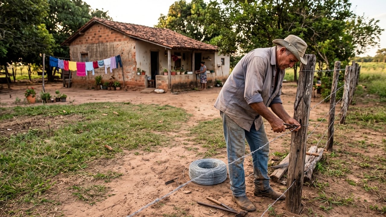 Caseiro trabalha por 22 anos em uma fazenda, mora com a família em imóvel cedido pelo proprietário e, depois da demissão, afirma ter adquirido direito sobre a casa pelo longo período de ocupação