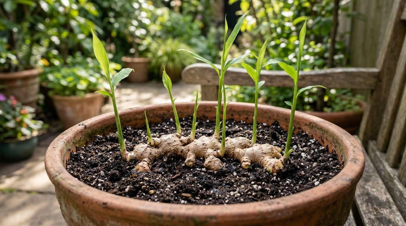 O pedaço de gengibre do mercado que pode virar uma nova planta e o jeito certo de preparar o rizoma antes de levar ao vaso