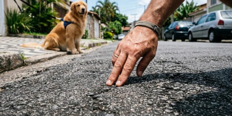 passear com cachorro no calor