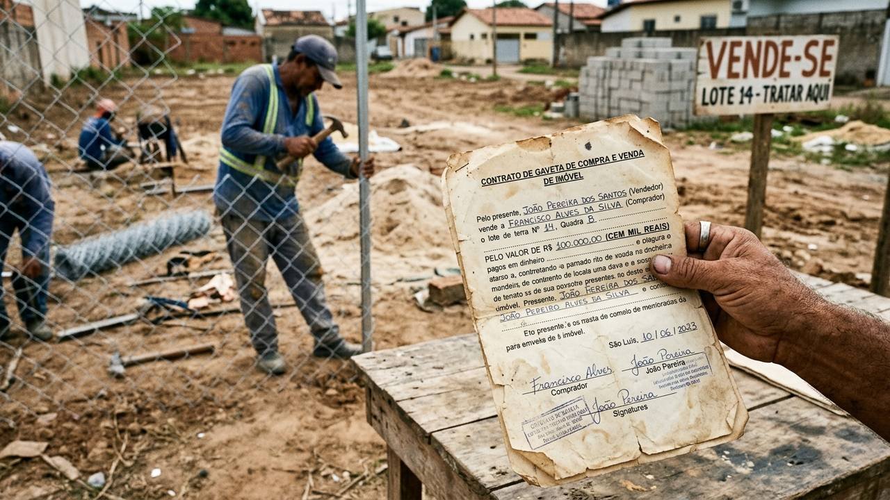 Homem paga R$ 100 mil em terreno no contrato de boca, não registra o lote e descobre 2 anos depois que vendedor revendeu para outro comprador