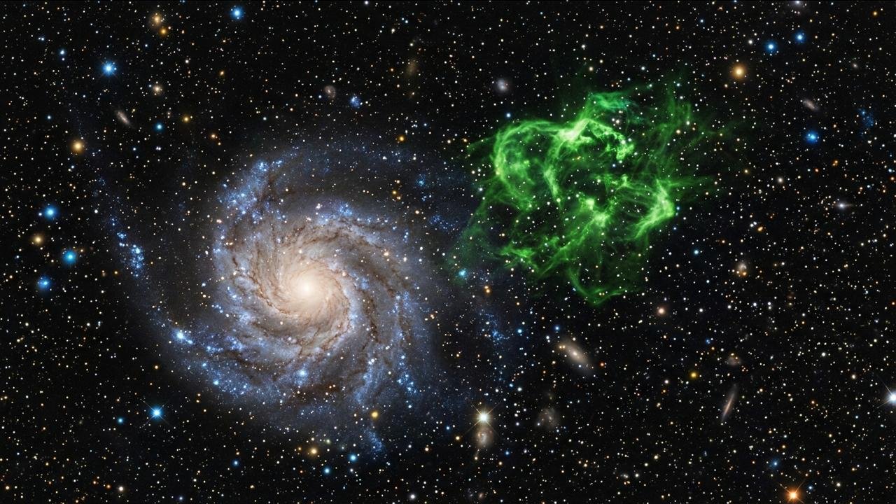 A descoberta astronômica de uma professora voluntária: a mancha verde no espaço que revelou o eco de luz de um quasar morto há milênios