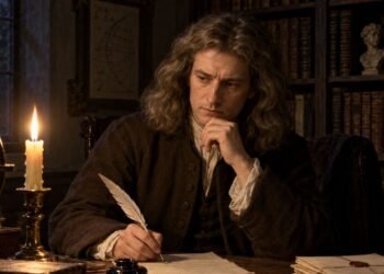 Isaac Newton e a Revolução Científica, em reflexão sobre o conhecimento coletivo: "Se vi mais longe, foi por estar sobre os ombros de gigantes."