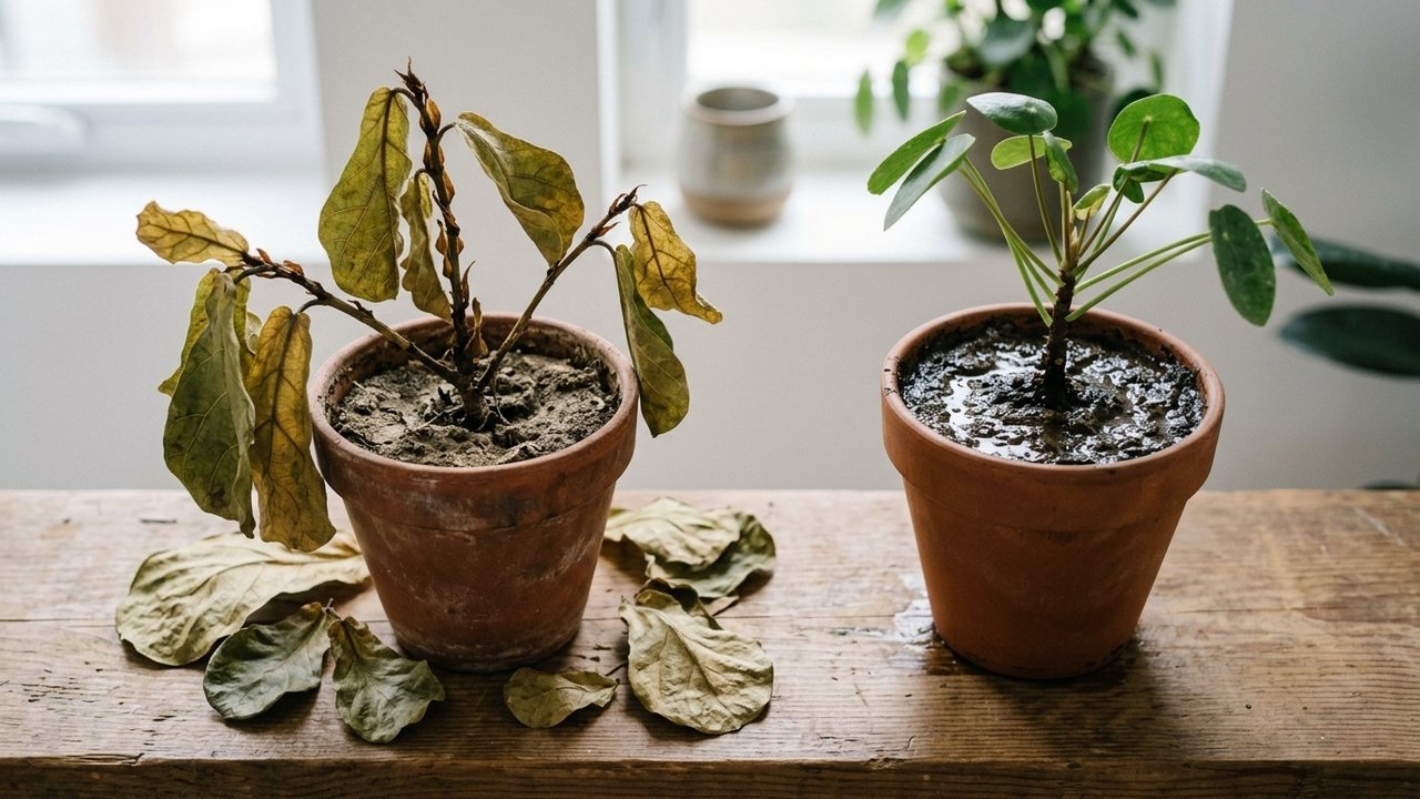 Como recuperar uma planta murchando antes que ela perca as folhas e as raízes