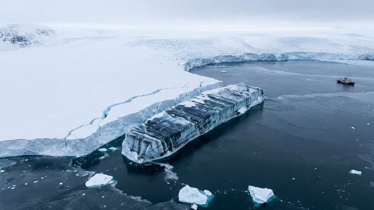 Novo iceberg de 76 km² se desprende da Groenlândia e revela sinais de que o colapso da geleira começou muito antes do rompimento