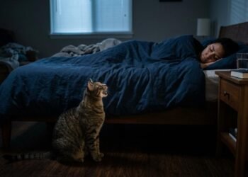 Os veterinários confirmam: se o seu gato o acordar à noite, você tem que se manter firme e ignorá-lo