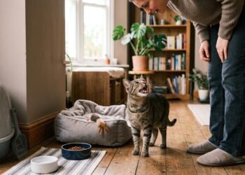 Veterinária Ana Ramírez, explica: “Se um gato calmo começar a miar com frequência, não deve ser punido.”