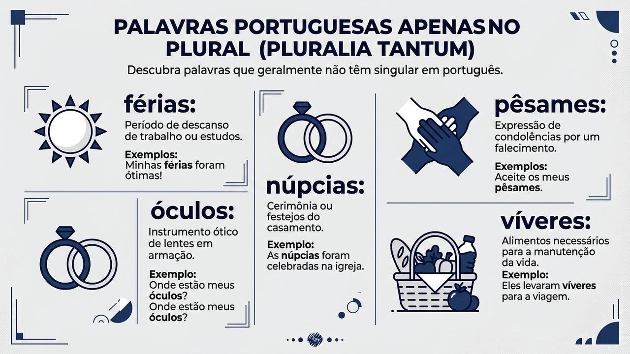 palavras usadas no plural