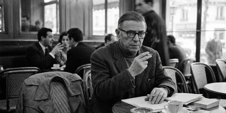 O  filósofo existencialista Jean-Paul Sartre viveu períodos de intensa turbulência na Europa e dedicou suas reflexões à liberdade radical que cada ser humano carrega.  // Imagem ilustrativa